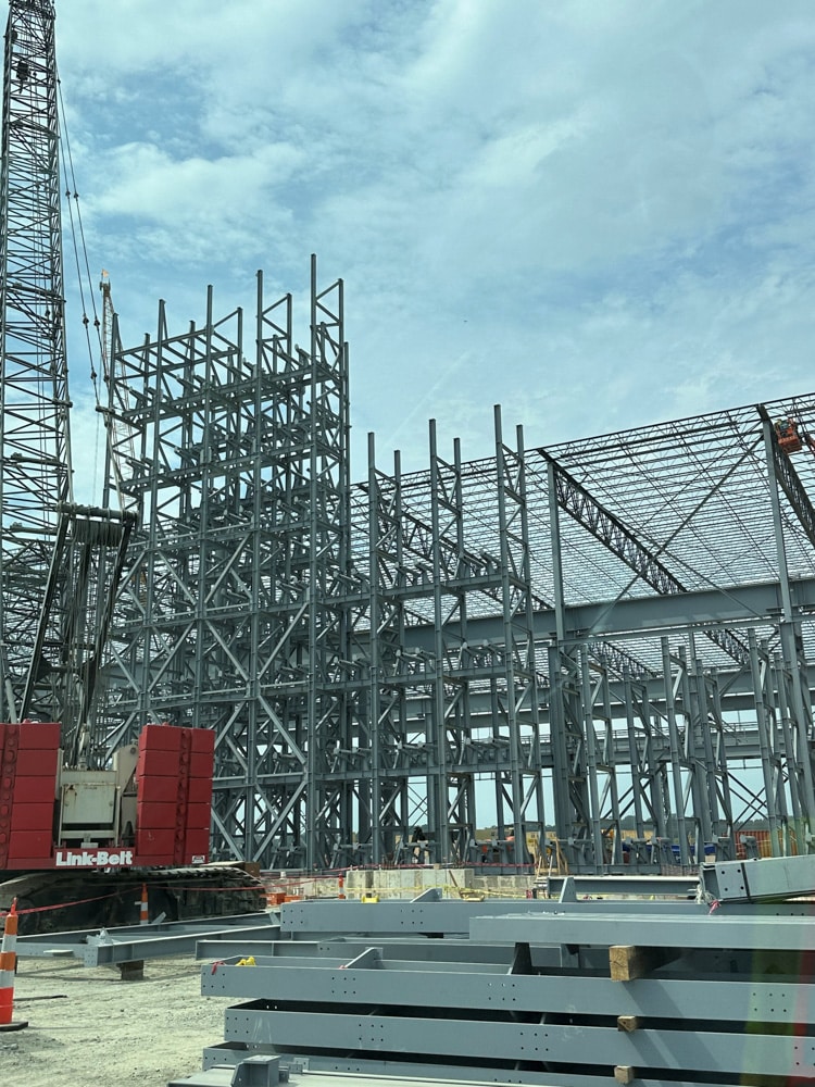 ADI steel work completed by South Central Steel, Inc.